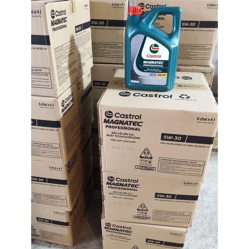 Dầu nhớt động cơ Castrol 5W30 A5 tổng hợp toàn phần 5W30 - Castrol Magnatec (4L) - Ảnh 2