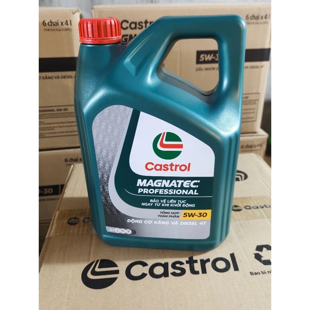 Dầu nhớt động cơ Castrol 5W30 A5 tổng hợp toàn phần 5W30 - Castrol Magnatec (4L)